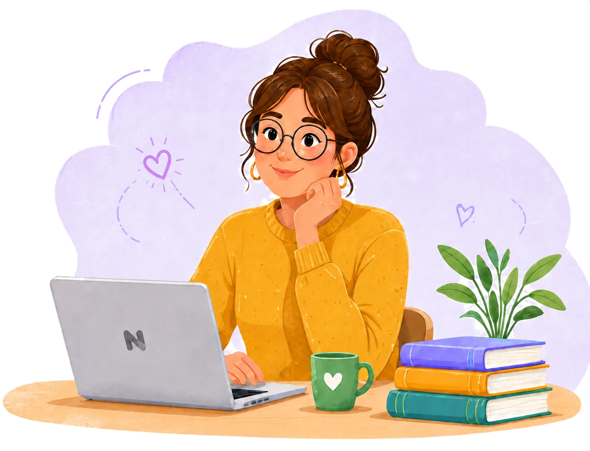 Une enseignante prépare ses cours sereinement avec Neoskool